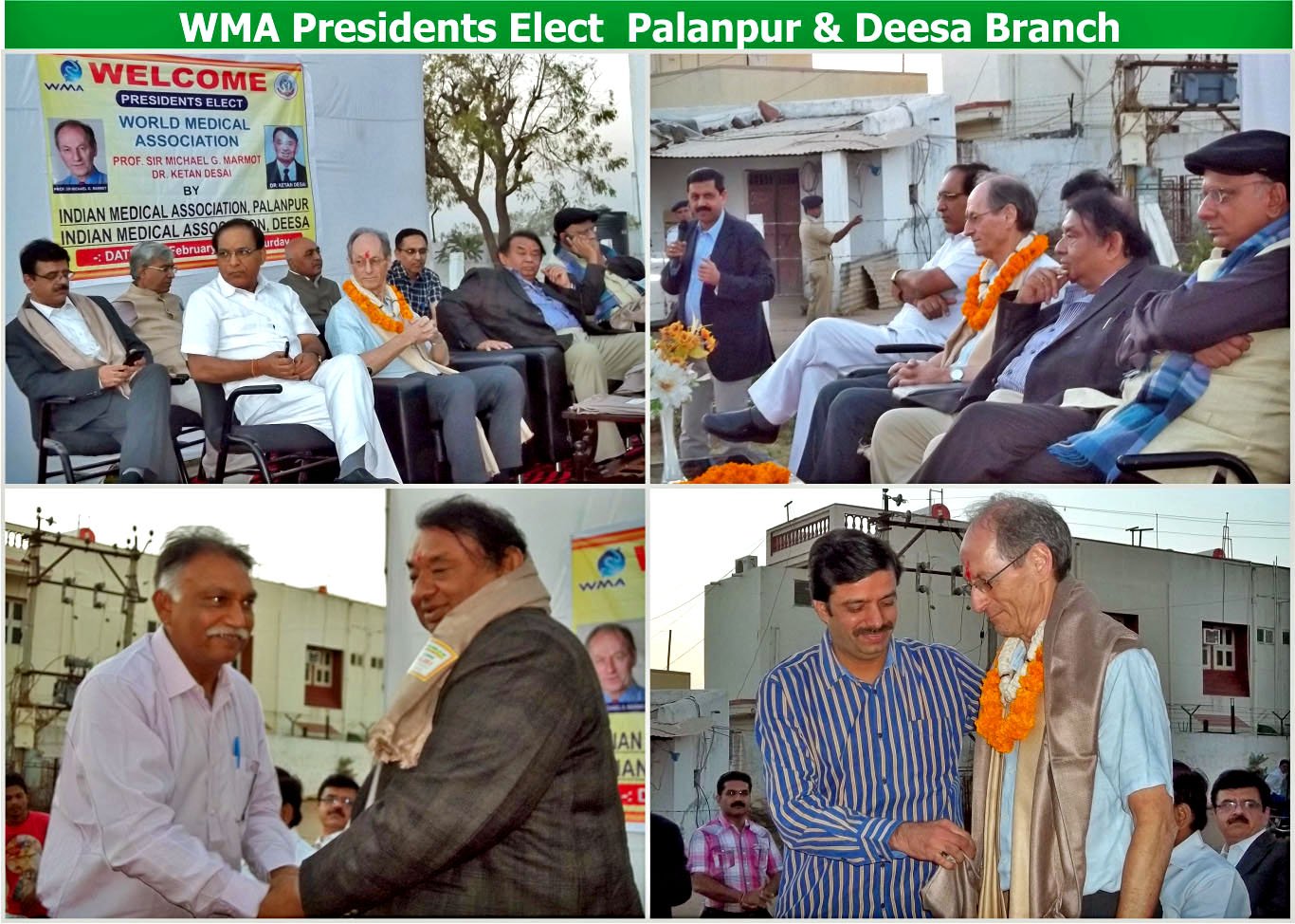 WMA Presidents presenting speech to the local IMA GSB panel members.